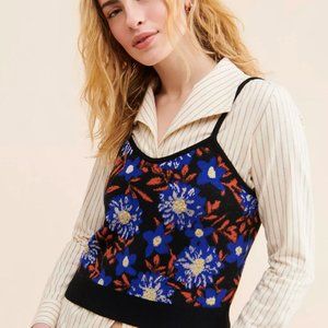 Maeve Anthropologie Jacquard Sweater Cami